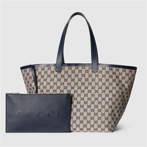 gucci cotton canvas tote|Gucci totissima medium tote bag.